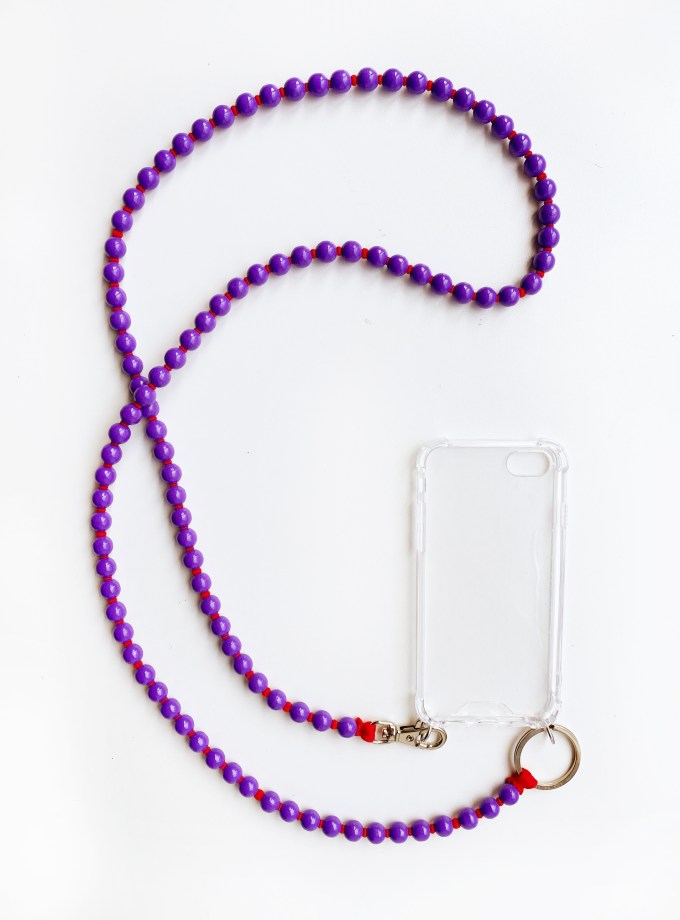 Necklace for Phone Purple - Red