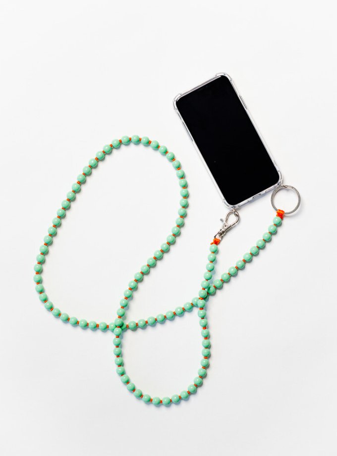 Necklace for Phone Pastelgreen Orange