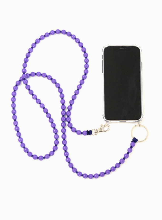 Necklace for Phone Purple Darkgreen