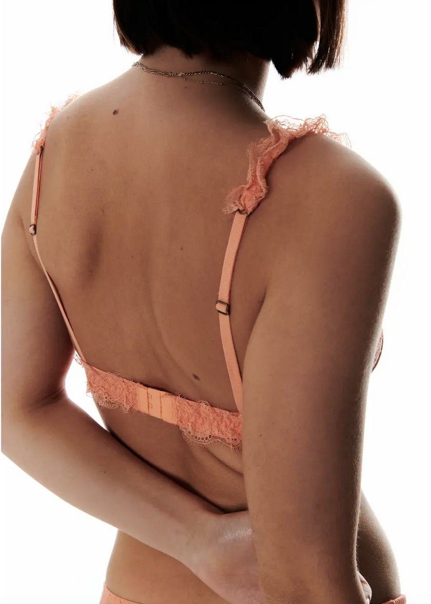 Love Lace Bralette Coral - Image 5