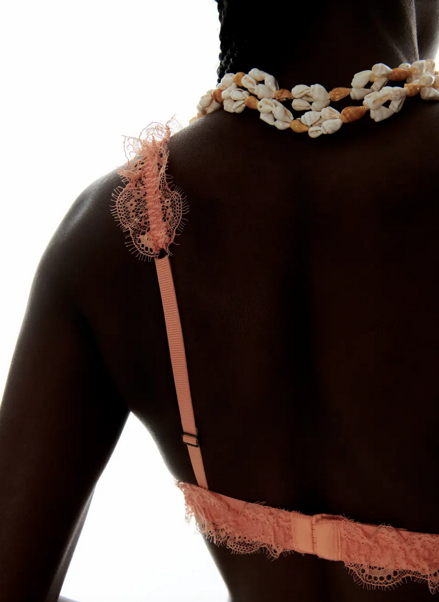 Love Lace Bralette Coral - Image 8