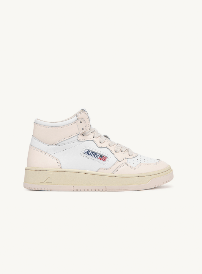 Autry Sneaker Medalist Mid White Dew