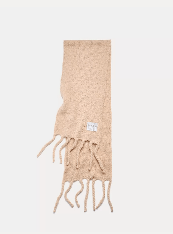 Scarf Brushed Wool Nude