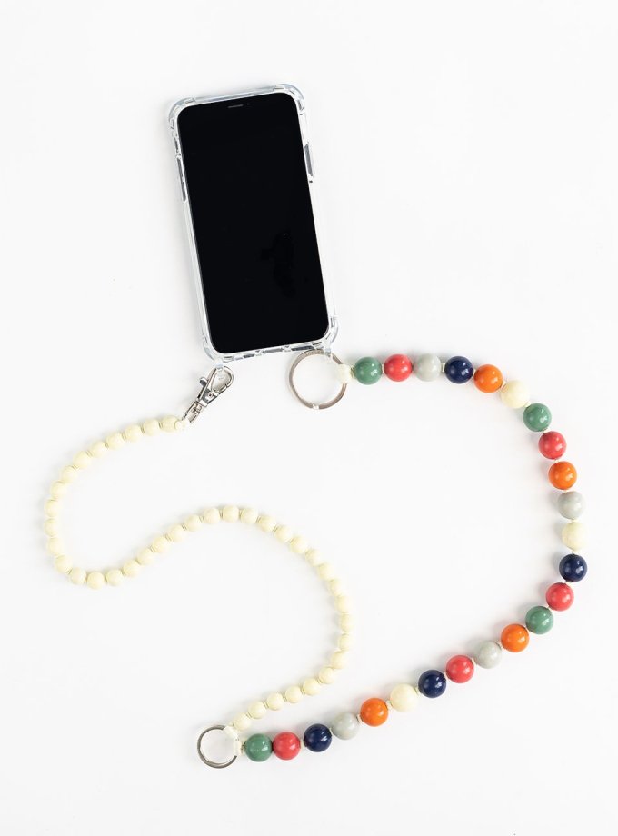 Necklace for Phone Double Chain Retromix - Opal