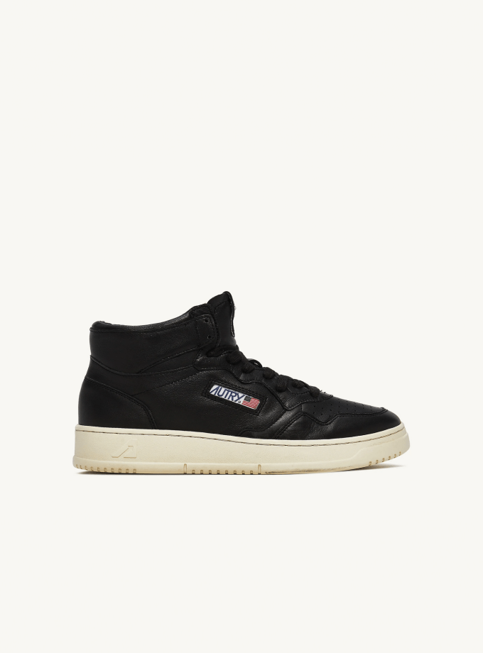 Autry Sneaker Medalist Mid Goat Black
