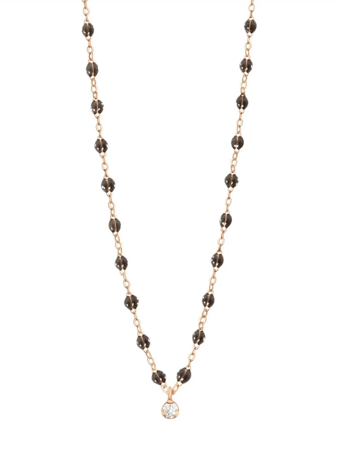 Puce Supreme Gigi Quartz Diamond Necklace