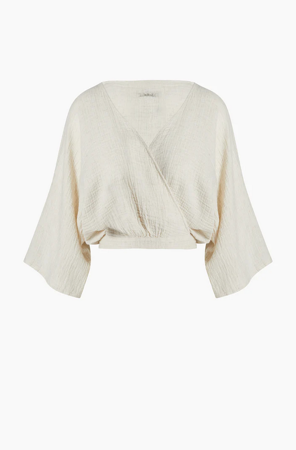 Crincle Balloon Sleeve Top