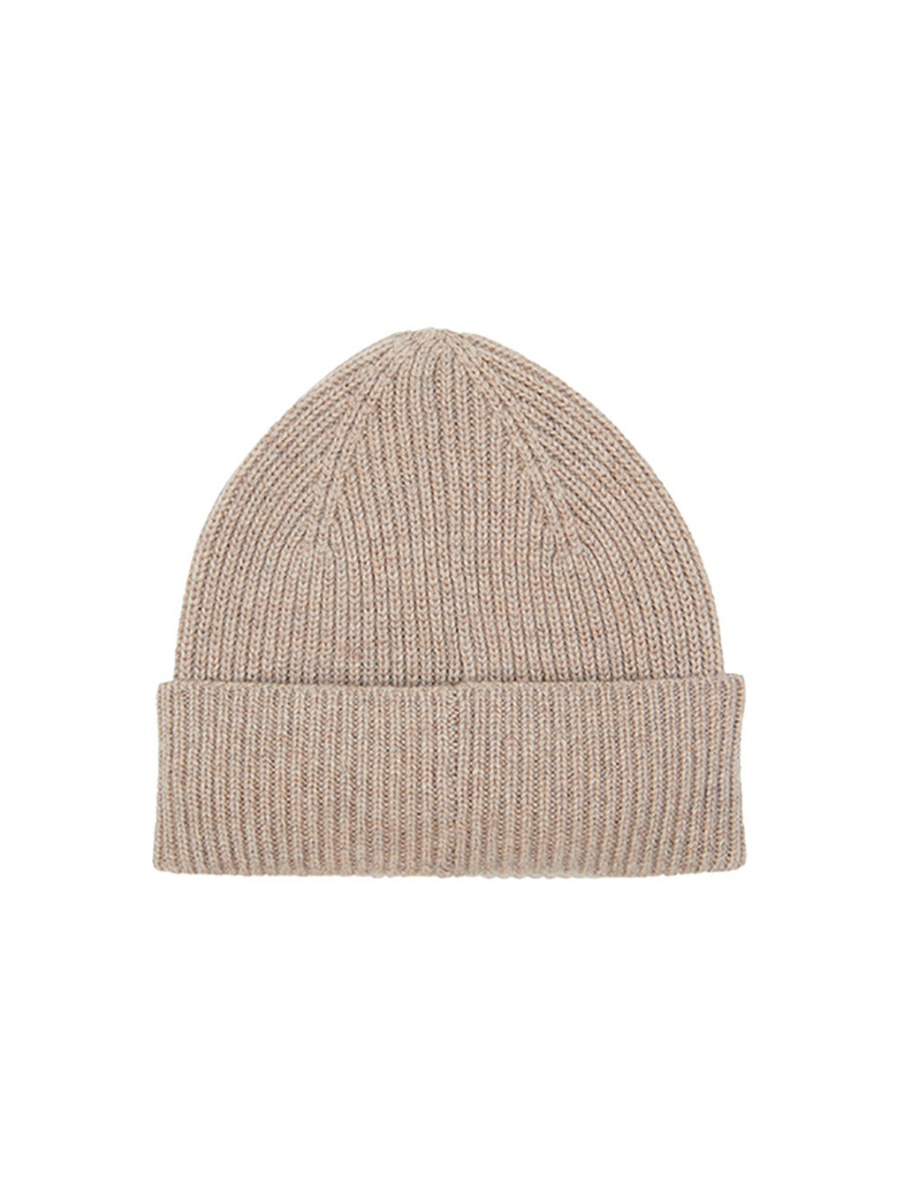 Beige Cashmere Beanie - Image 2