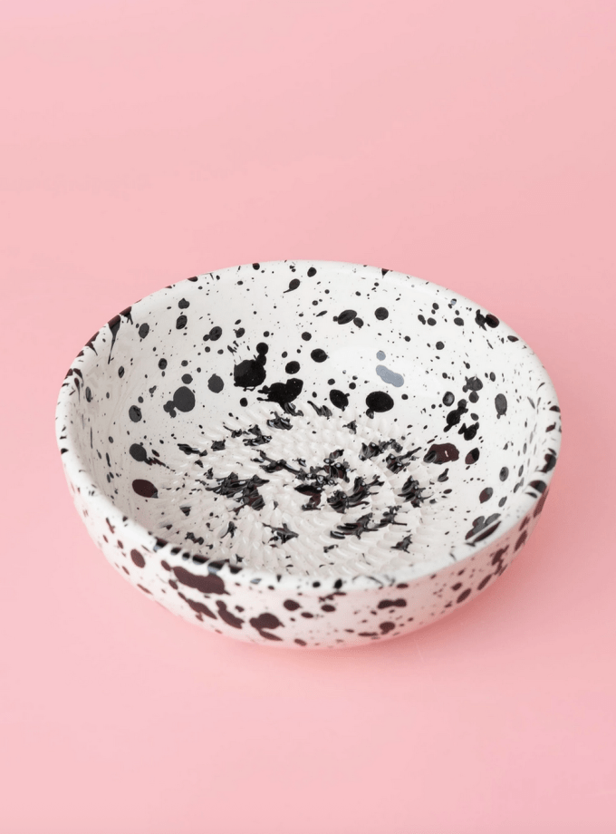 Handmade Ceramic Grater Galaxy Black