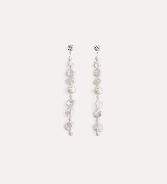 Dangling Pearl Earrings