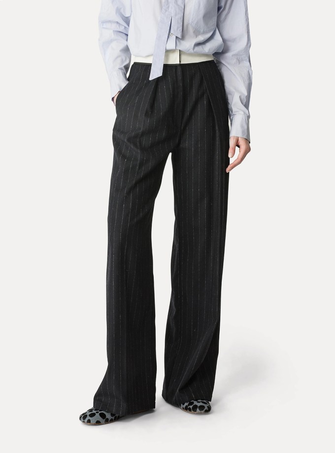 Sartorial Trousers Embroidered Detail