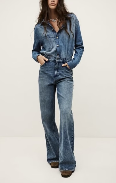 Bloom Denim Jumpsuit