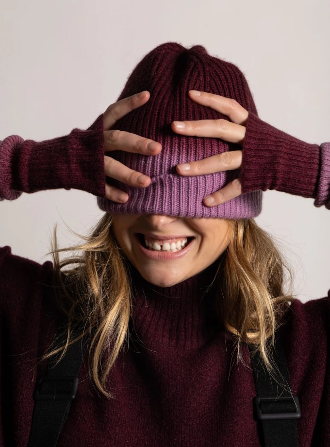 Deep DIY Cashmere Plum Mittens