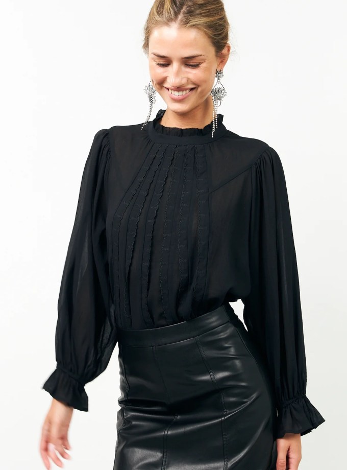 Presley Shirt Washed Black