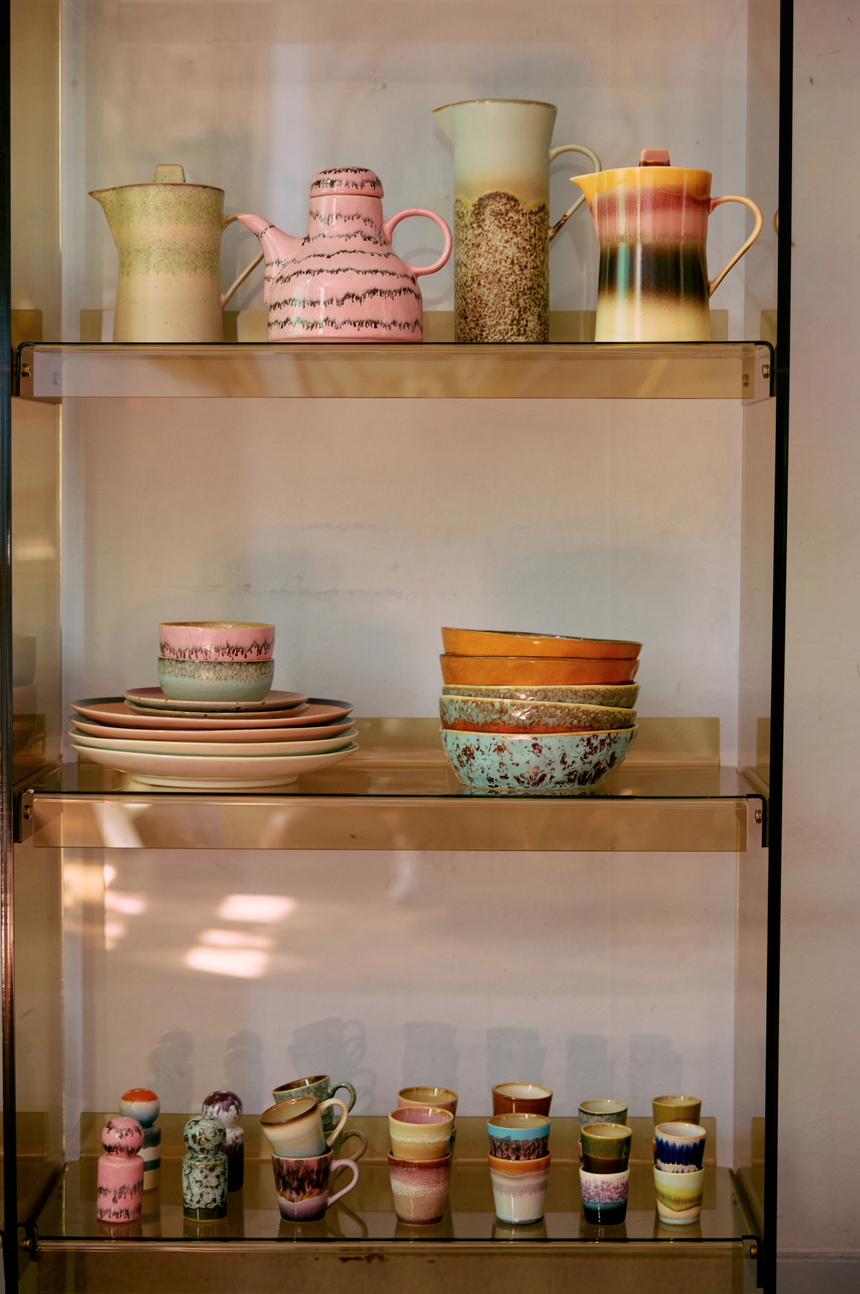 70s Ceramics Ristretto Mugs Futurism - Image 2