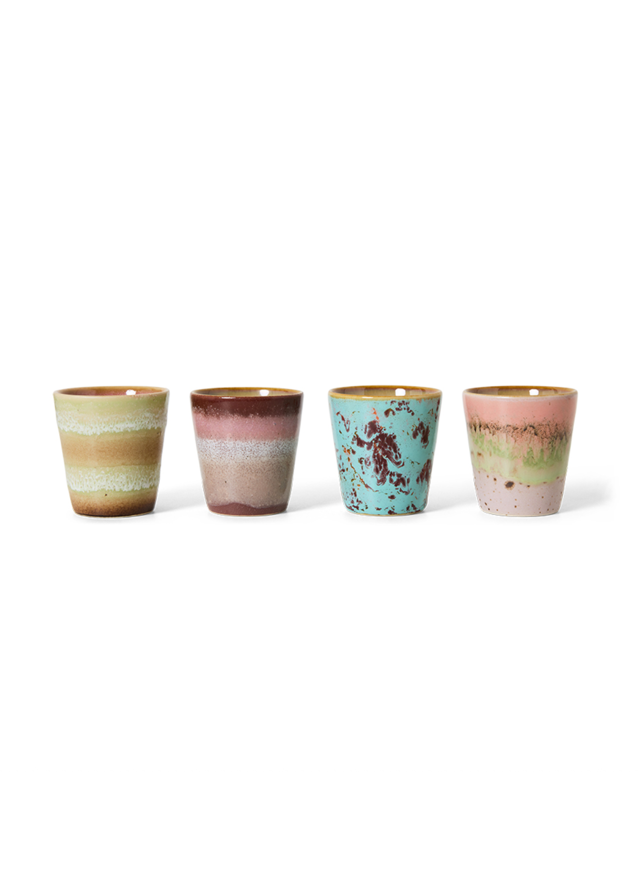 70s Ceramics Ristretto Mugs Futurism