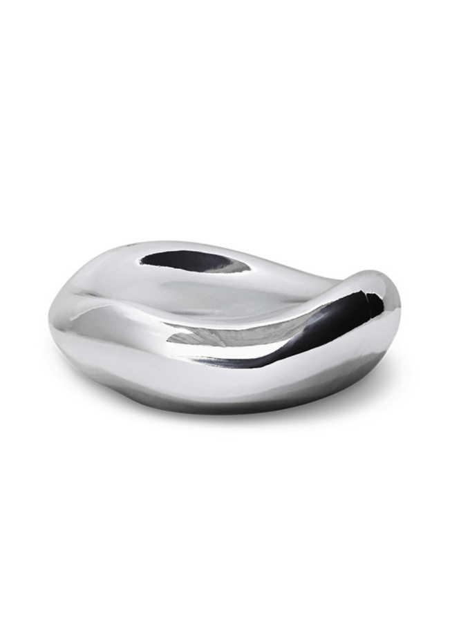 Gleam Glass Bowl Chrome