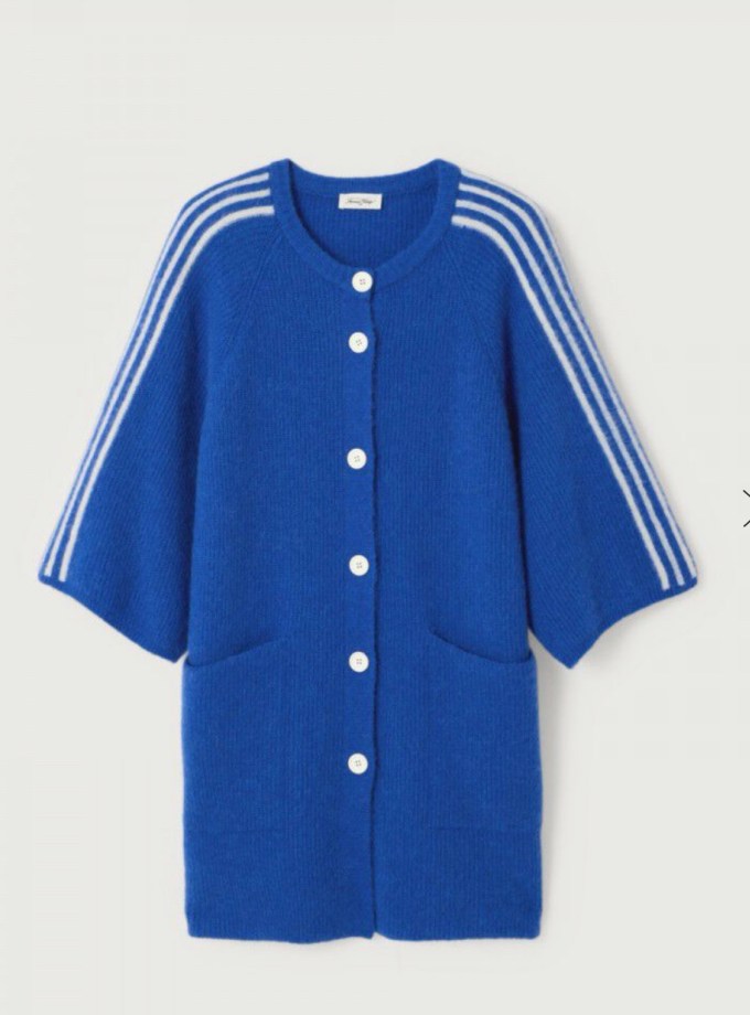 Vitow Cardigan Blue With Stripes