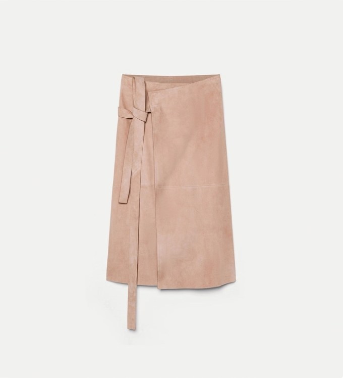 Suede Sarong Skirt