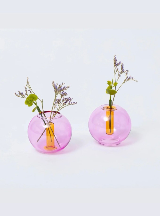 Mini Bubble Vase Lilac Peach