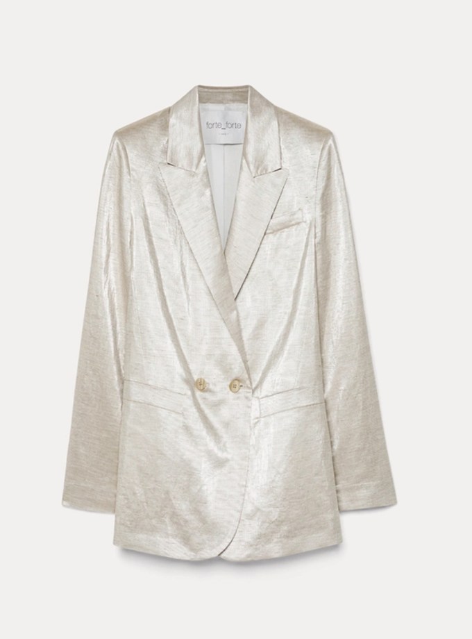 Chic Lurex Linen Jacket