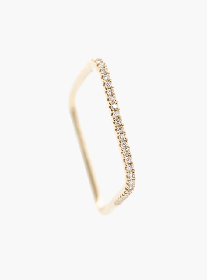 Ring Square White Diamonds