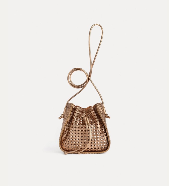 My Pepita Hand Braided Bucket Bag