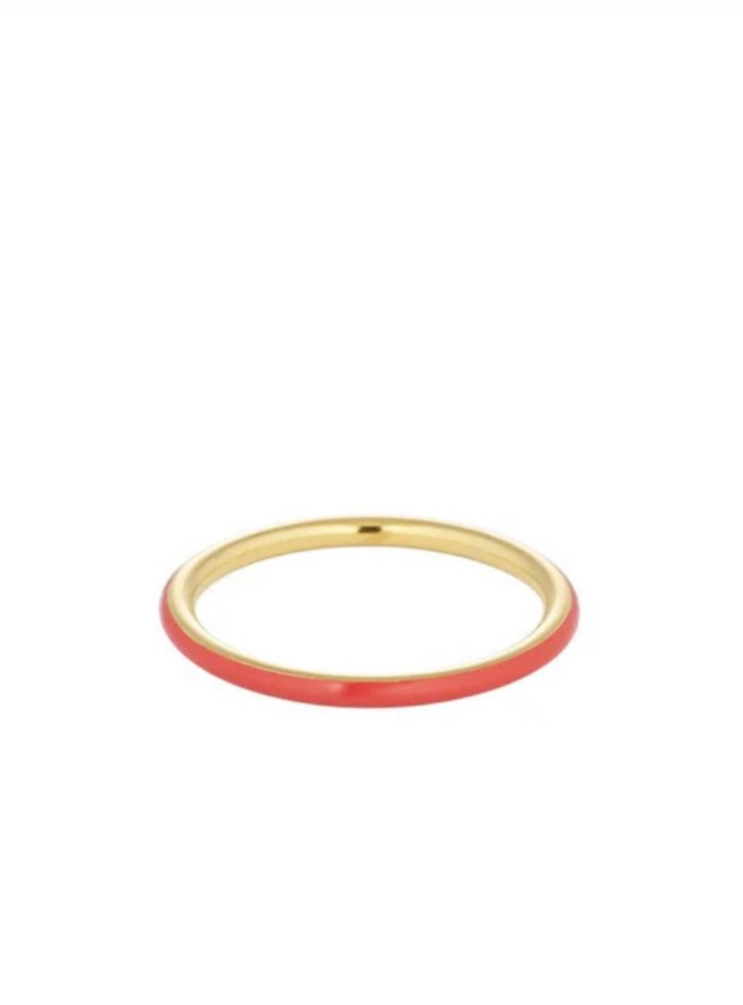 Classic Stack Ring Coral