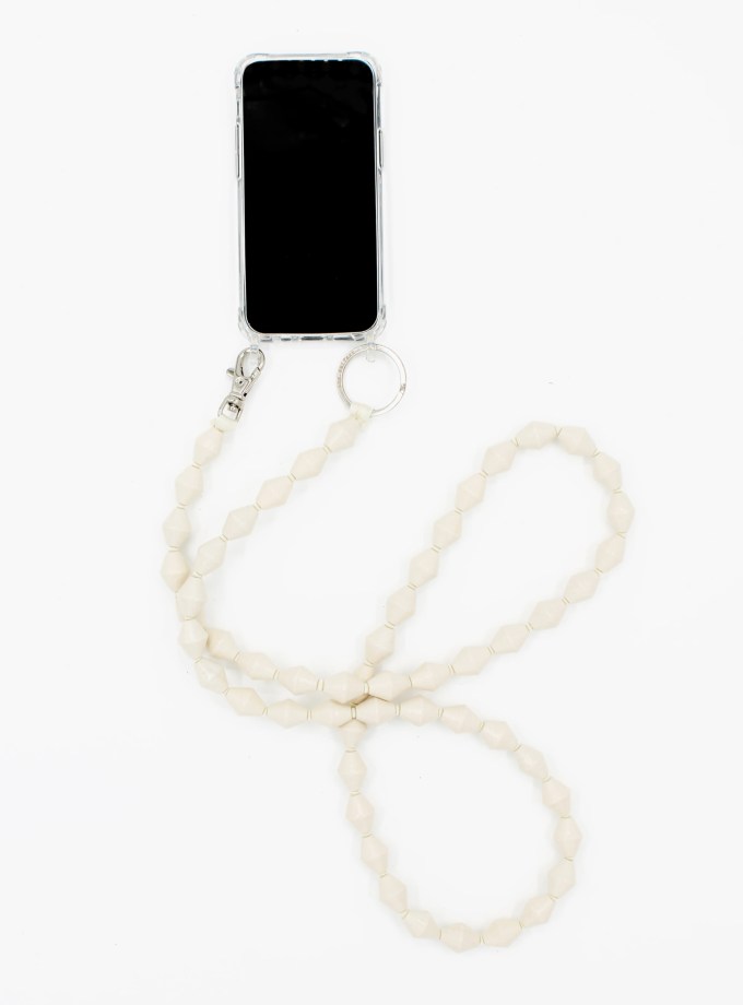 Phone Necklace Zickzack Opal Long