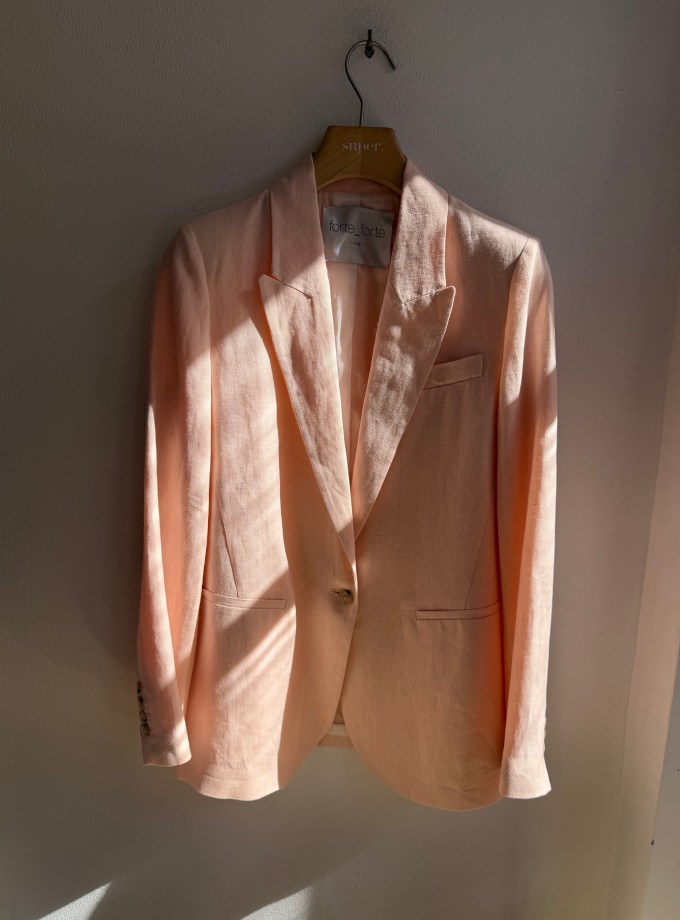 Chic Linen Cloth Jacket Roseo