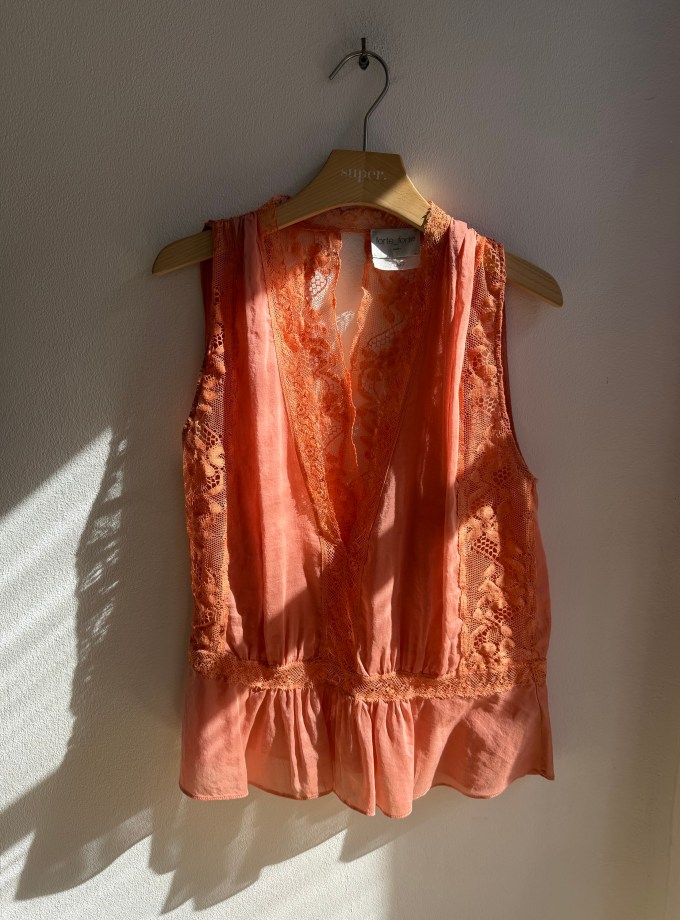 Voile And Lace Top
