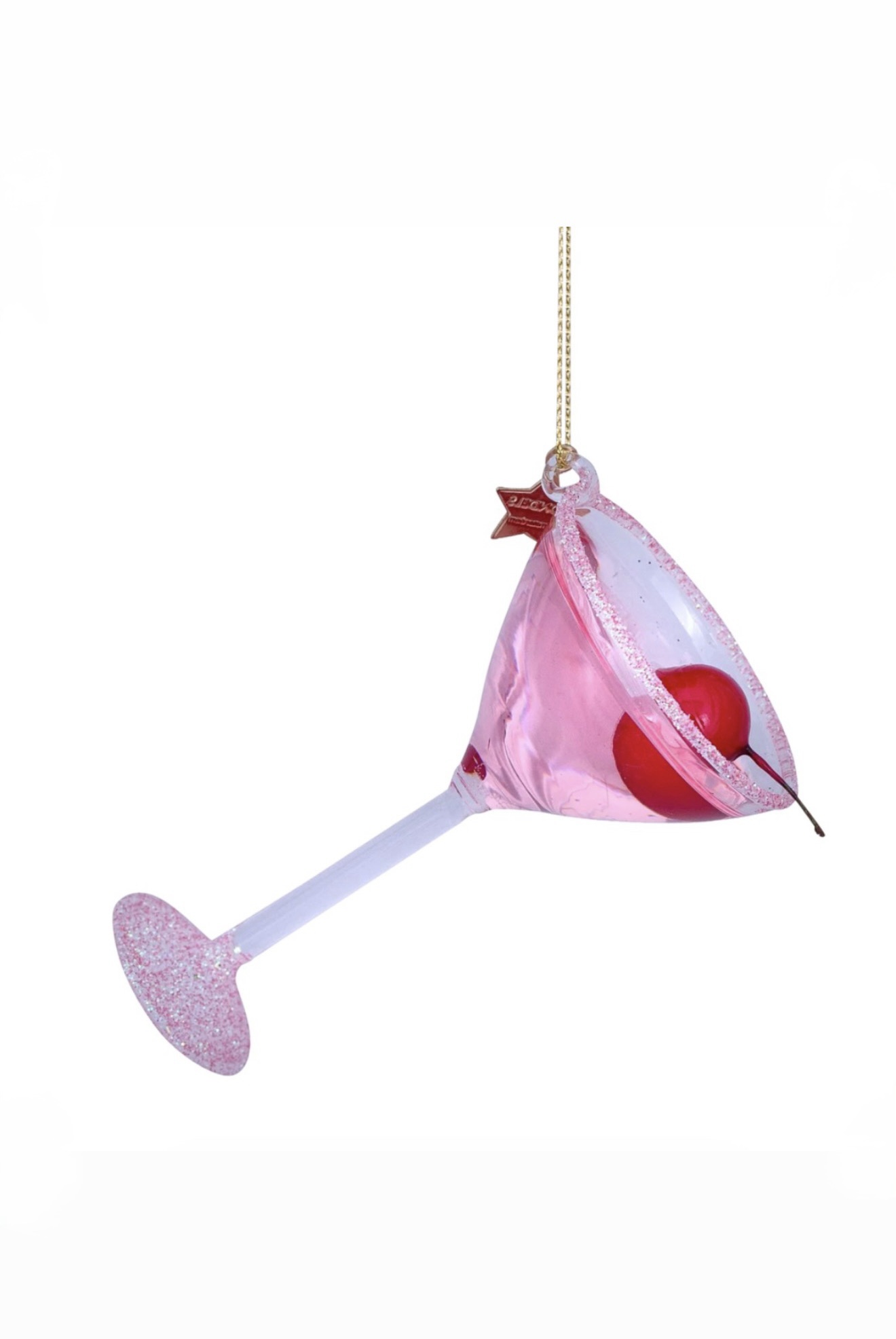 Glass Cosmopolitan Cocktail Ornament