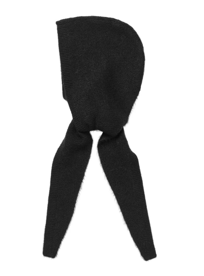 Elise Knit Bonnet Black