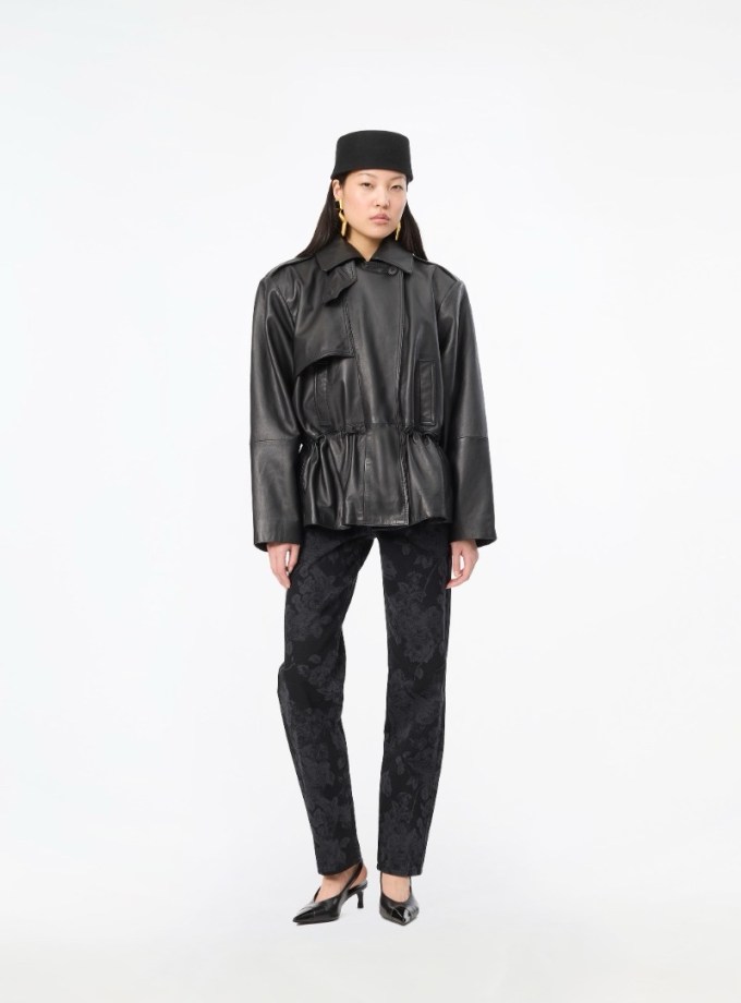 Peplum Leather Jacket