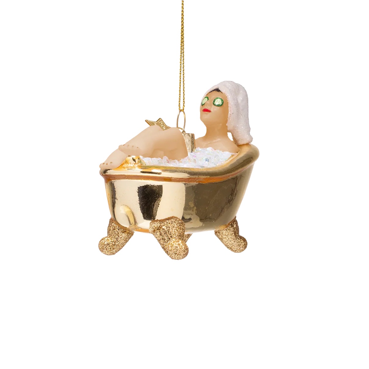Woman In Shiny Gold Bath - Image 2