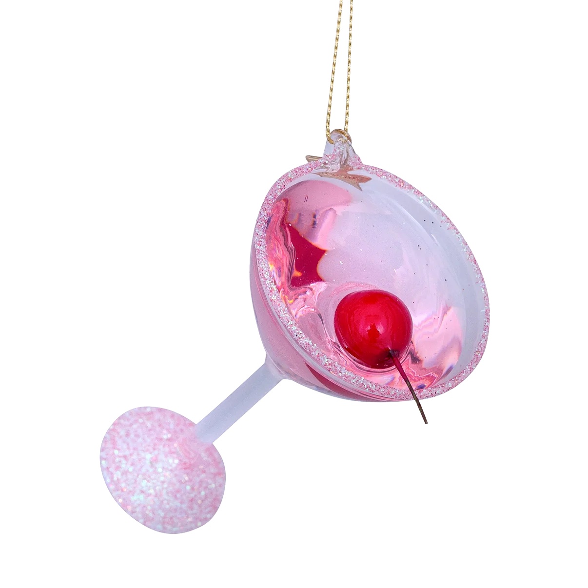 Glass Cosmopolitan Cocktail Ornament - Image 2