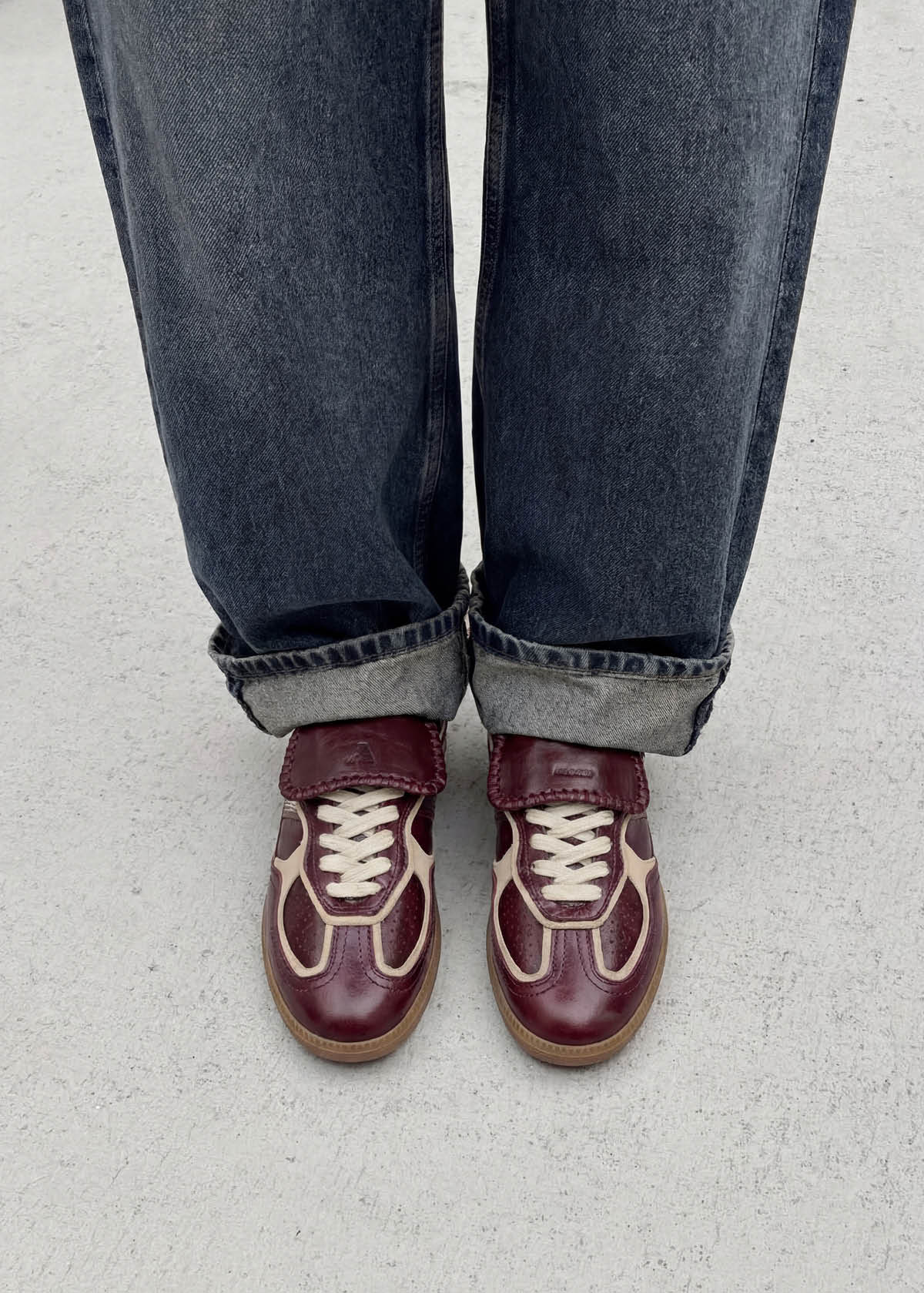 Club Patent Deep Burgundy Leather Sneaker - Image 2