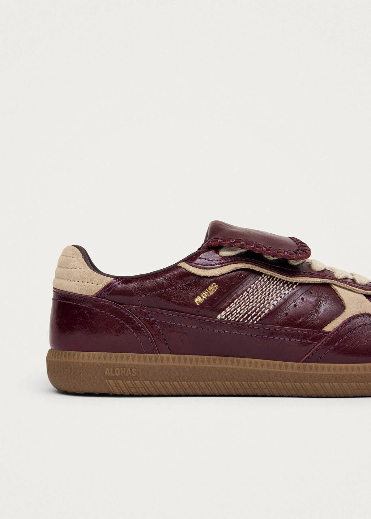 Club Patent Deep Burgundy Leather Sneaker - Image 5