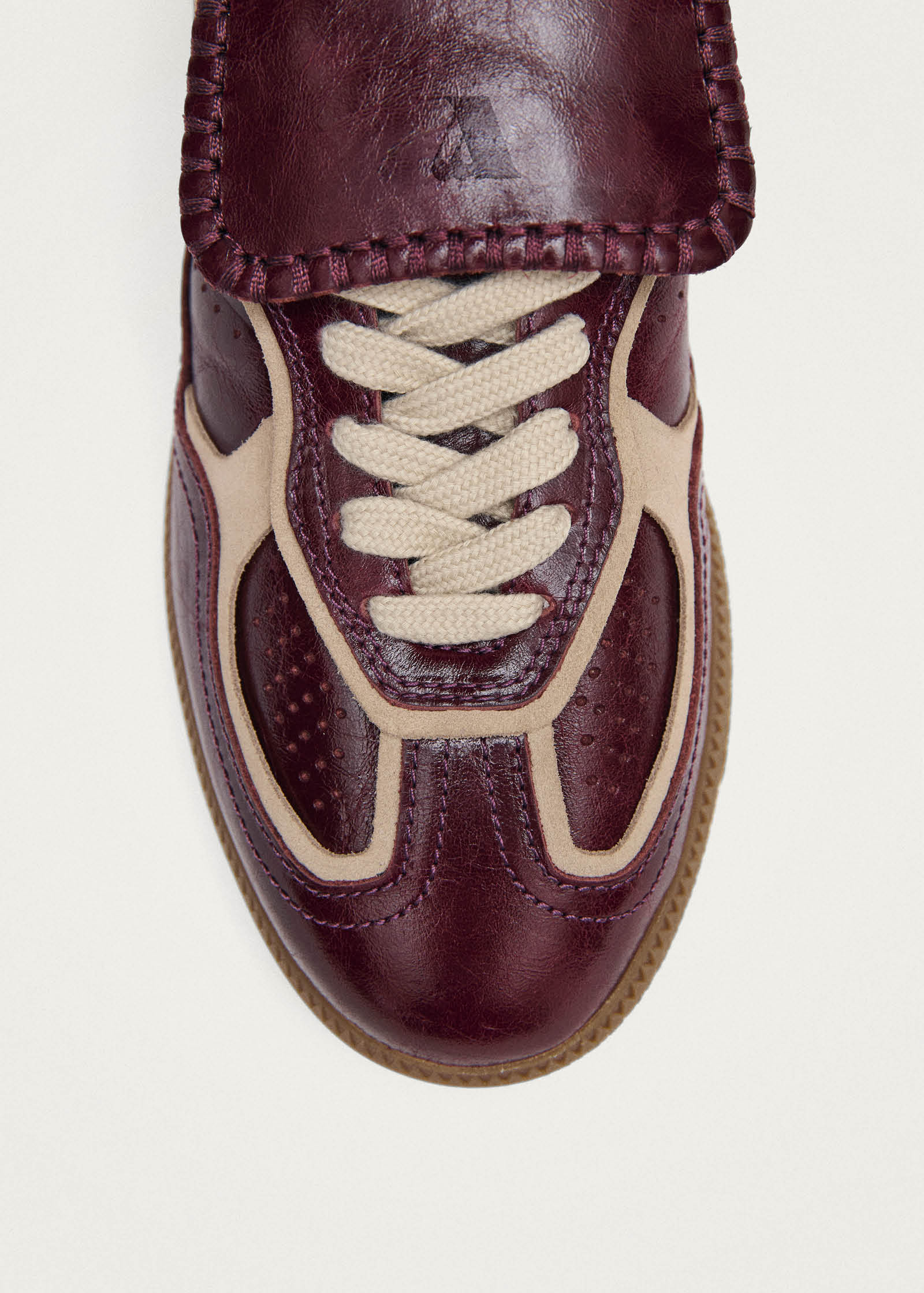Club Patent Deep Burgundy Leather Sneaker - Image 6